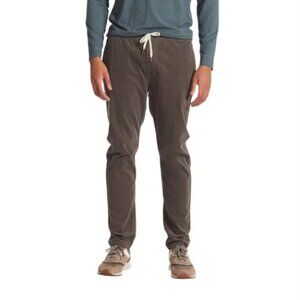 Vuori Optimist Pants Men's Sz Large Brown Corduroy Drawstring Elastic Waist V440